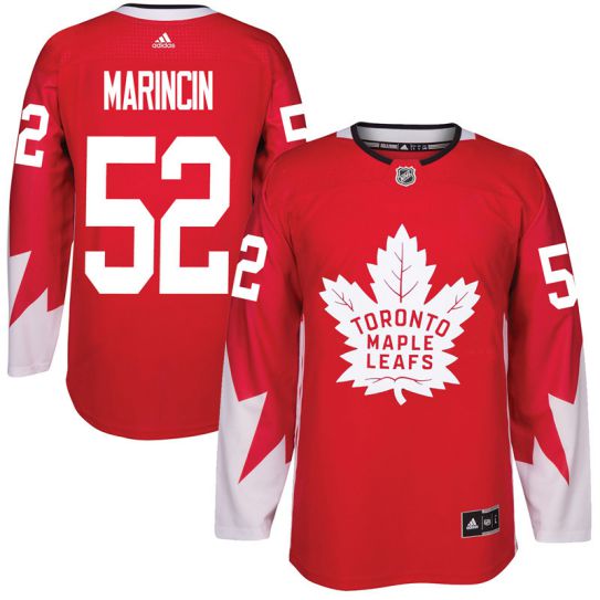 2017 NHL Toronto Maple Leafs Men #52 Martin Marincin red jersey->->NHL Jersey